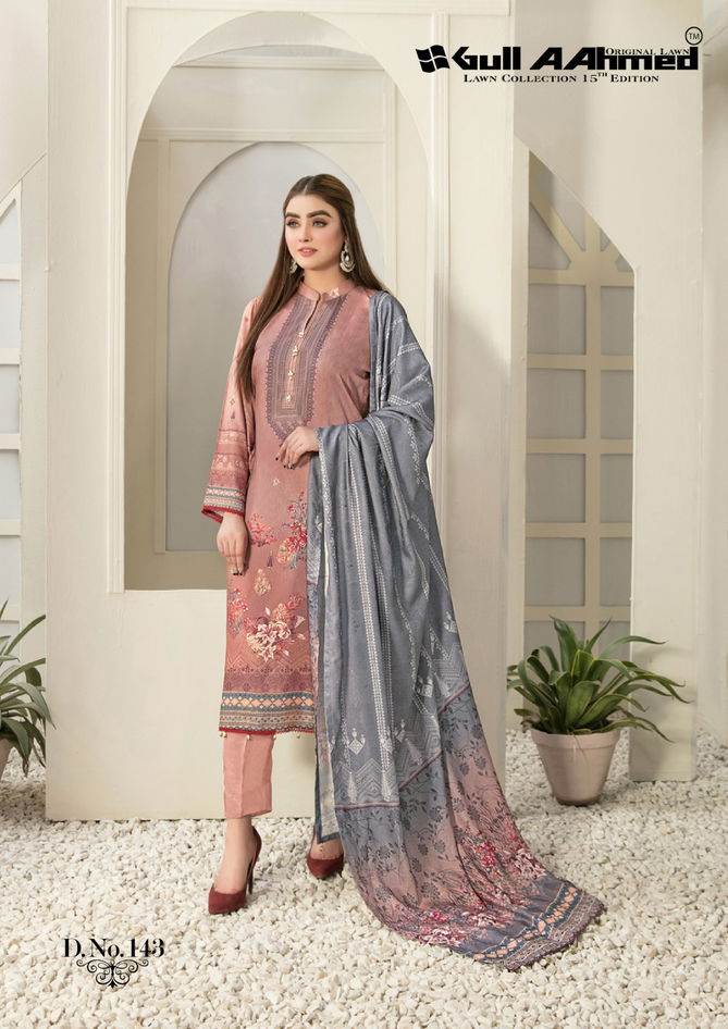 Gull A Ahmed Vol 15 Karachi Cotton Dress Material Catalog
